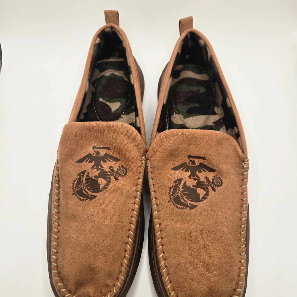 The Bradford Exchange USMC Marine Corps Eagle globe anchor slip on loafers men 8